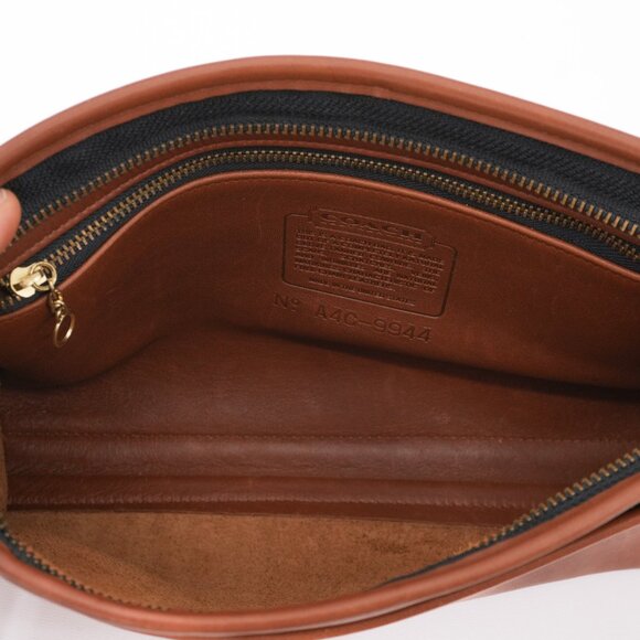 Vintage COACH Purse Taylor Legacy 90s Brown Leather Crossbody Bag USA Made - Picture 10 of 14